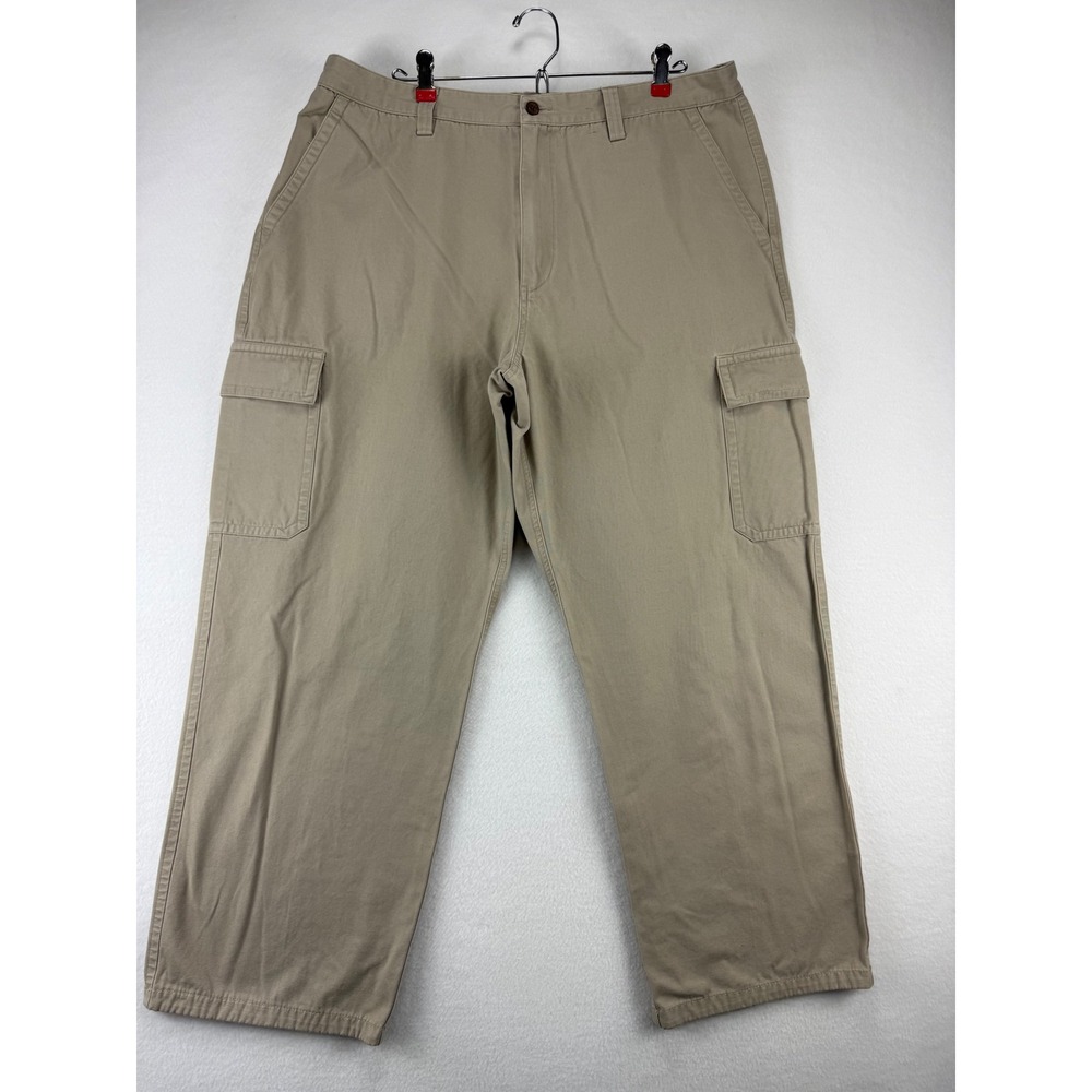 Ocean Pacific Cargo Pants Mens 38x30 Khaki‎ Tan Cotton Straight Leg Utility